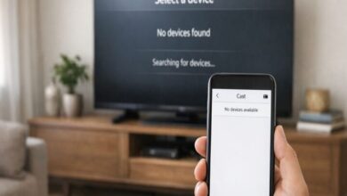 Samsung TV not showing up when casting