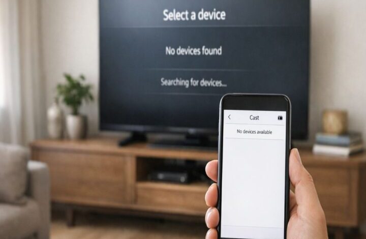 Samsung TV not showing up when casting