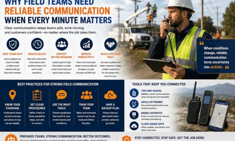 reliable communication for field teams